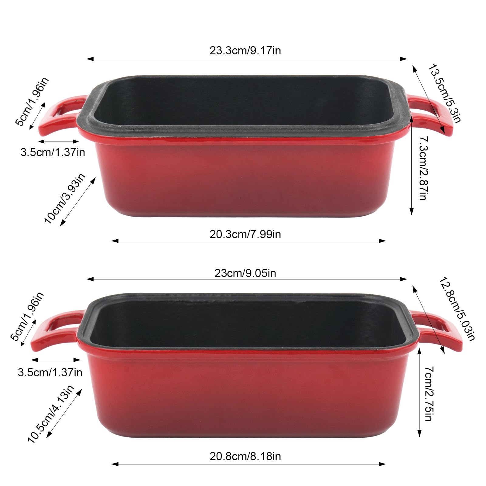 Demine dual-use design offers two pans or a mini Dutch oven.