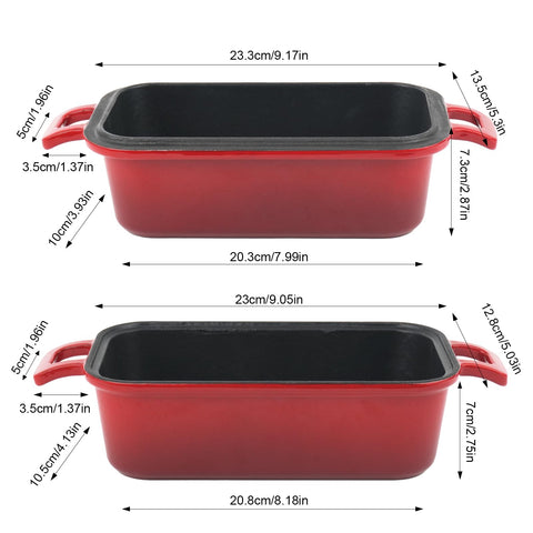 Demine dual-use design offers two pans or a mini Dutch oven.