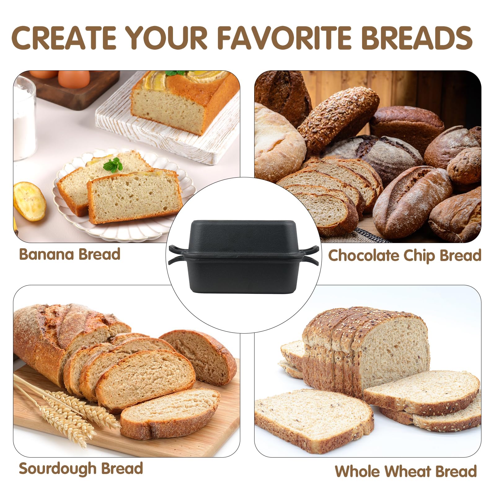 Demine loaf pan interior view showing depth and craftsmanship