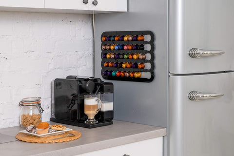 Three color options—black, white, and transparent—to match kitchen decor.