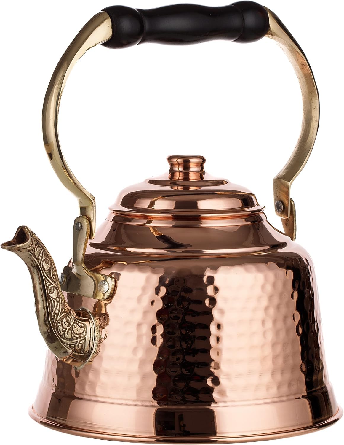 DEMMEX Tea Lover Copper Teapot with artisanal hammered surface.