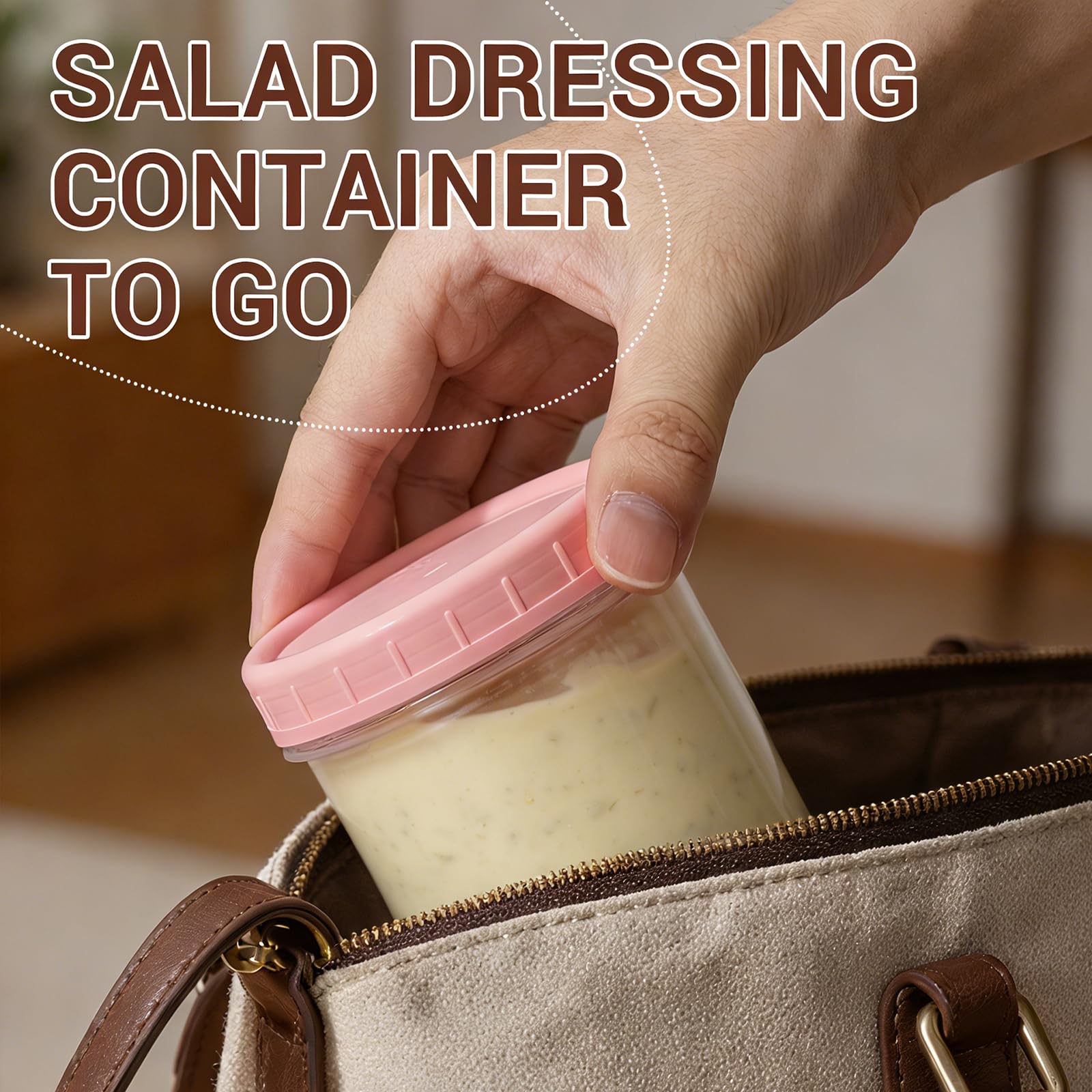 Demora freezer-safe plastic keeps yogurt or sauces fresh without cracking.