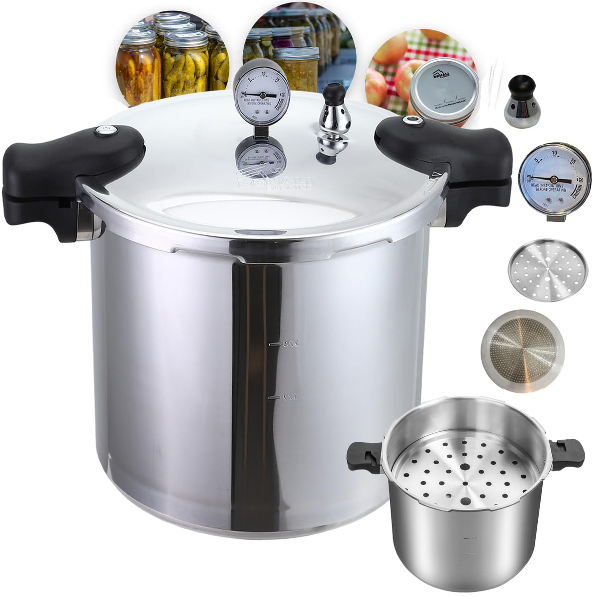 Denali The Tanker 23-quart canner body with durable construction for home use.