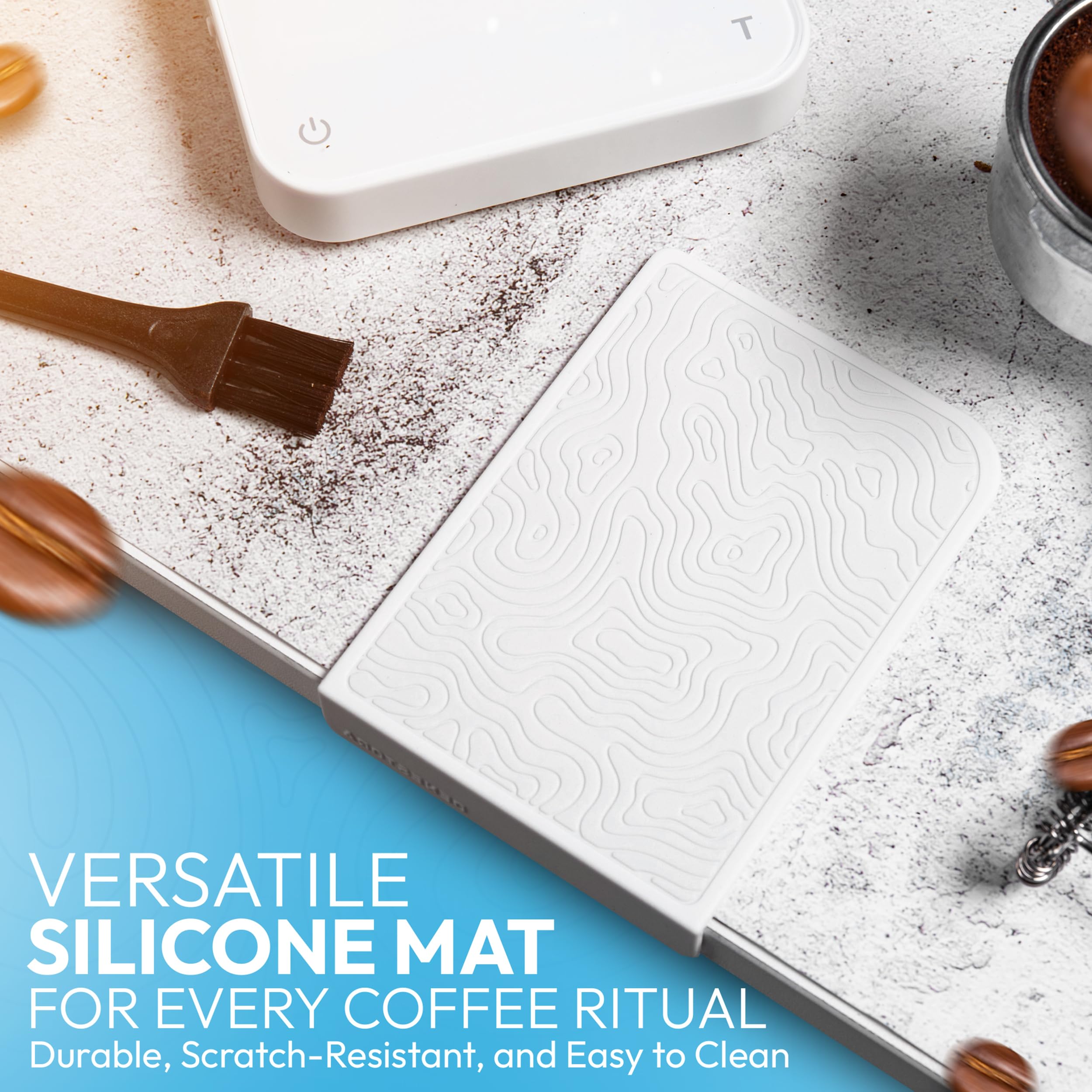 Denestora portable setup on kitchen counter supports drip and pour-over