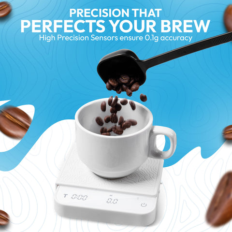 Denestora mini coffee scale timer display for precise brew timing