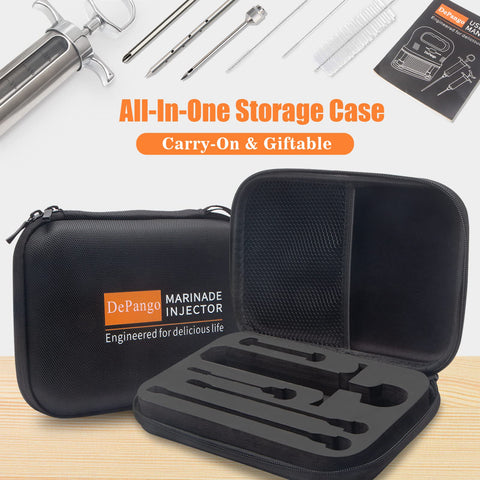Depango cleaning brushes and O-rings included for thorough maintenance.