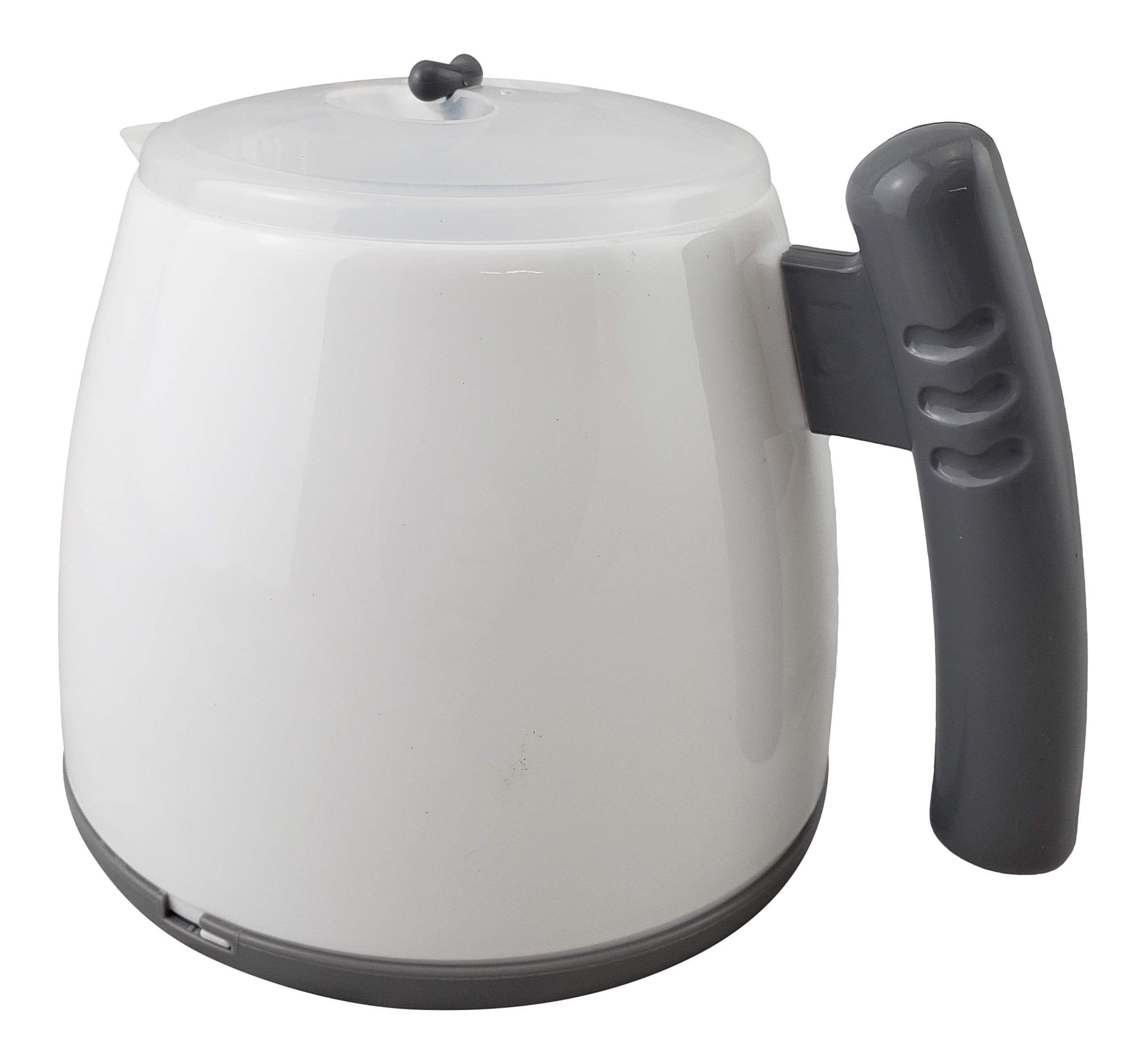 Dependable Essentials Microwave Tea Kettle shows 28 oz capacity for quick hot water