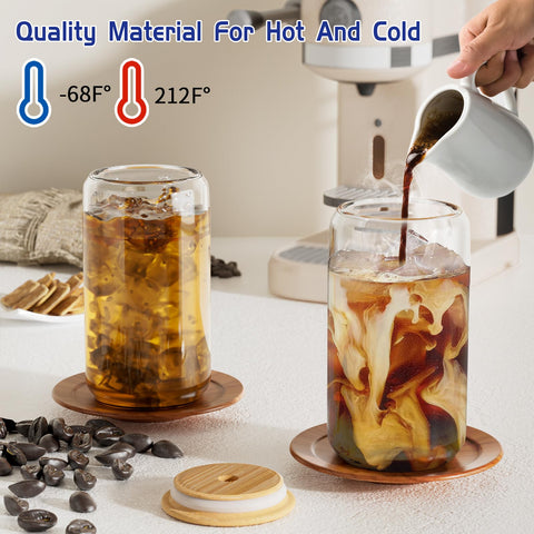 Crystal-clear borosilicate glass from Deriibrico preserves beverage color and taste