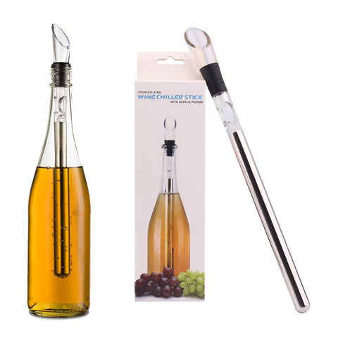 DERNORD wine chiller 3-in-1 stick ready in freezer to chill a bottle.
