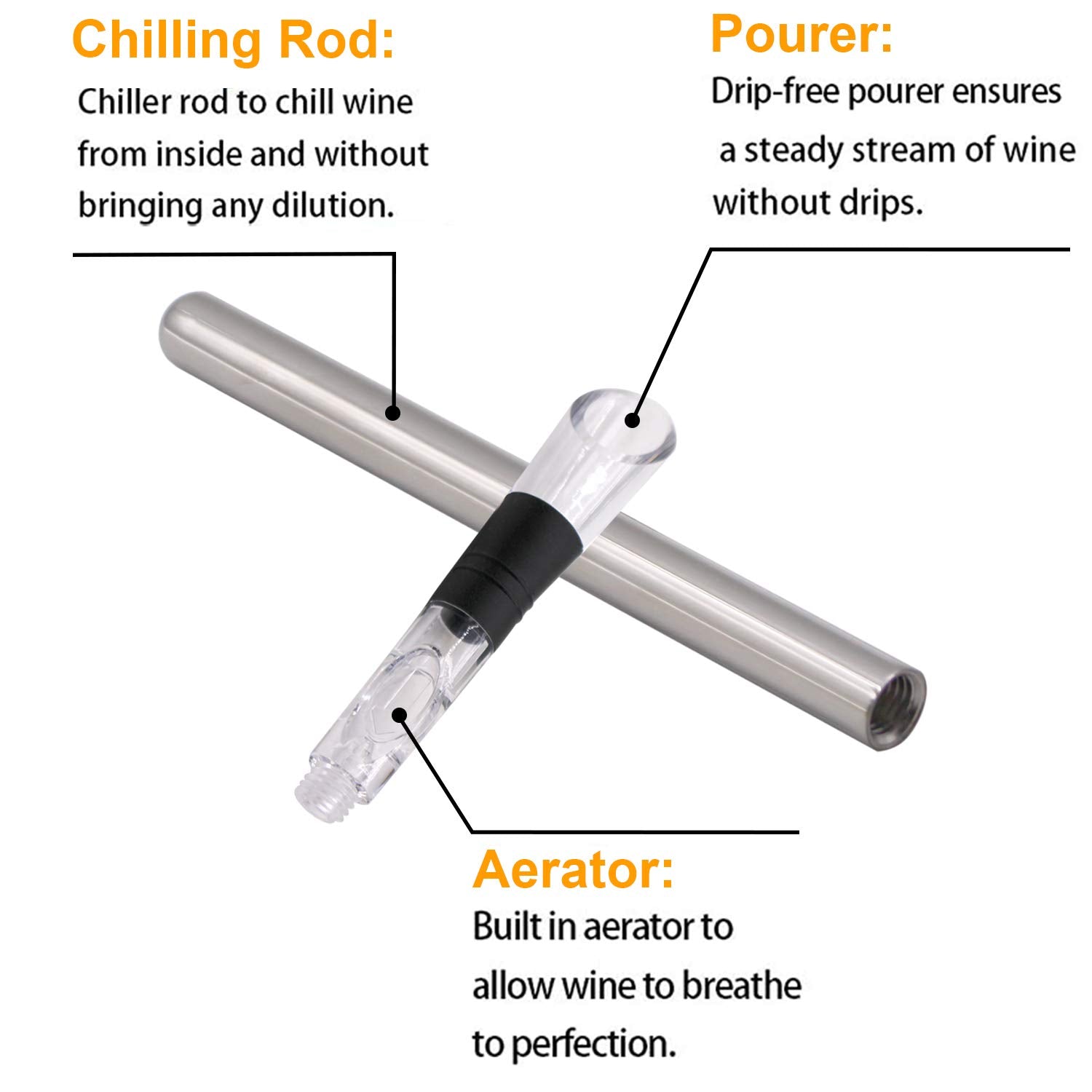 DERNORD drip-free pour spout preventing spills during serving.