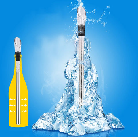 DERNORD chiller shows durable stainless steel and clear materials for pure taste.