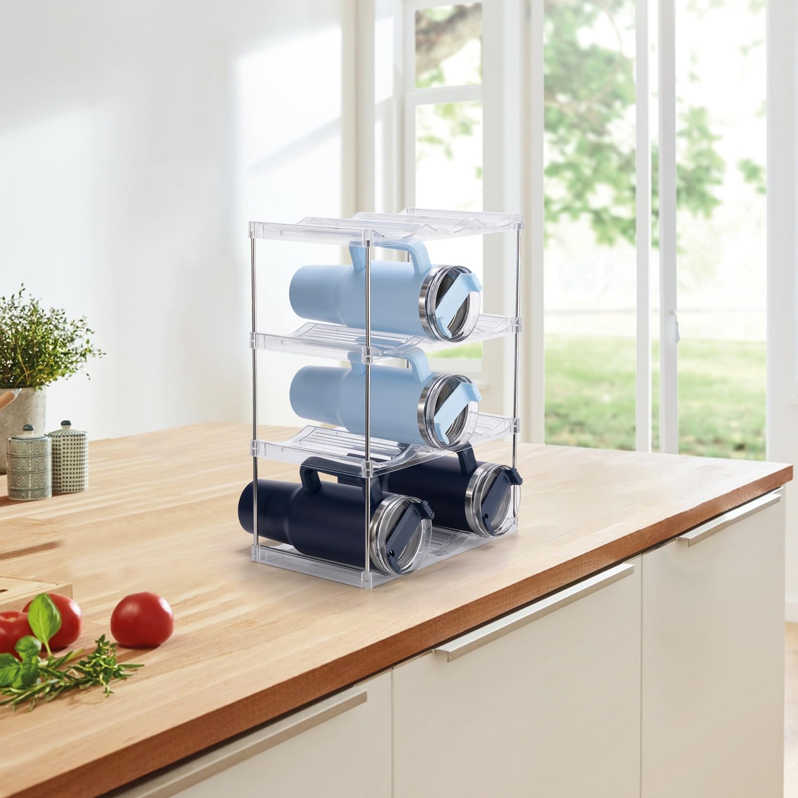 Dersyer durable feet keep the organizer steady on shelf or counter.
