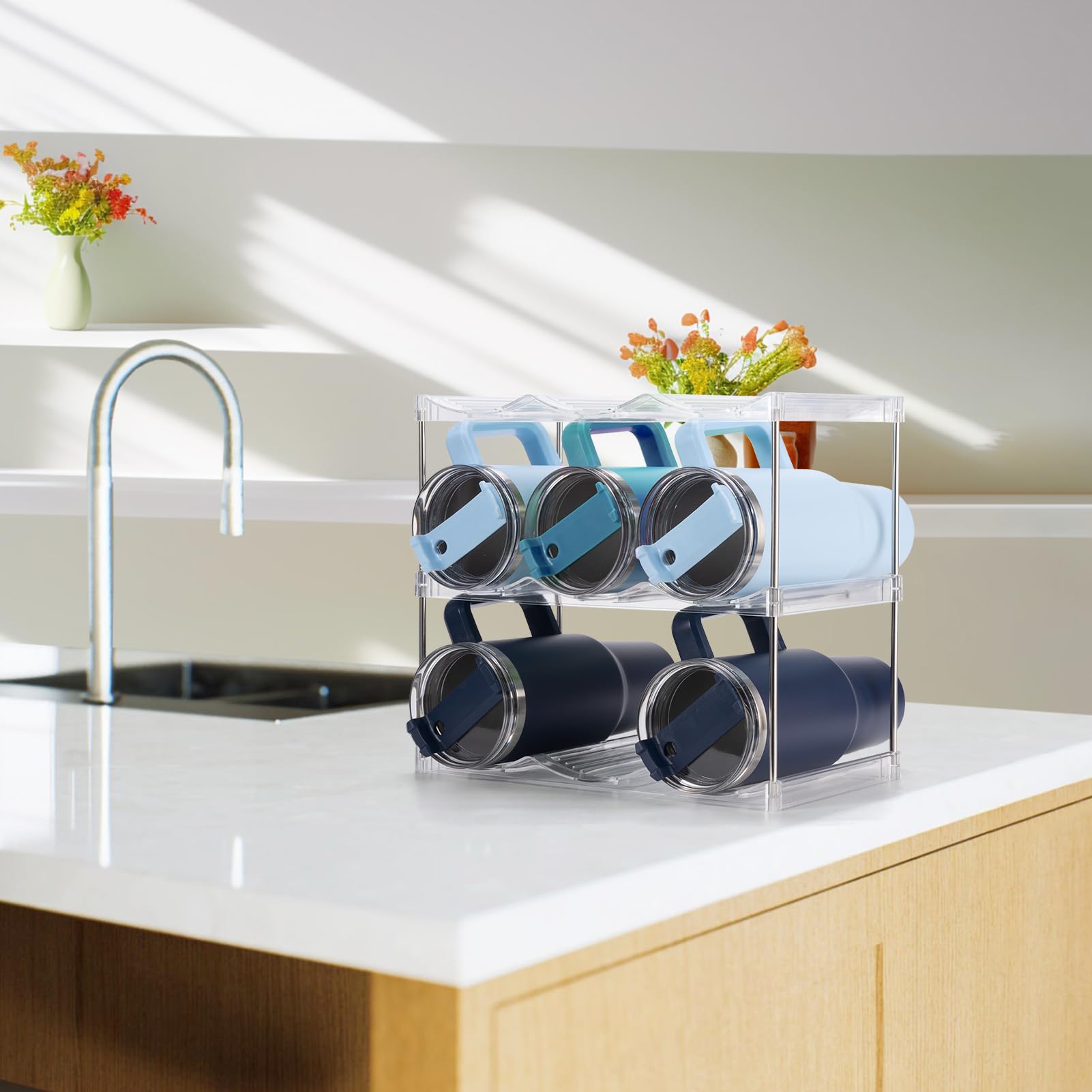 Dersyer large-capacity setup holds up to nine tumblers in total.