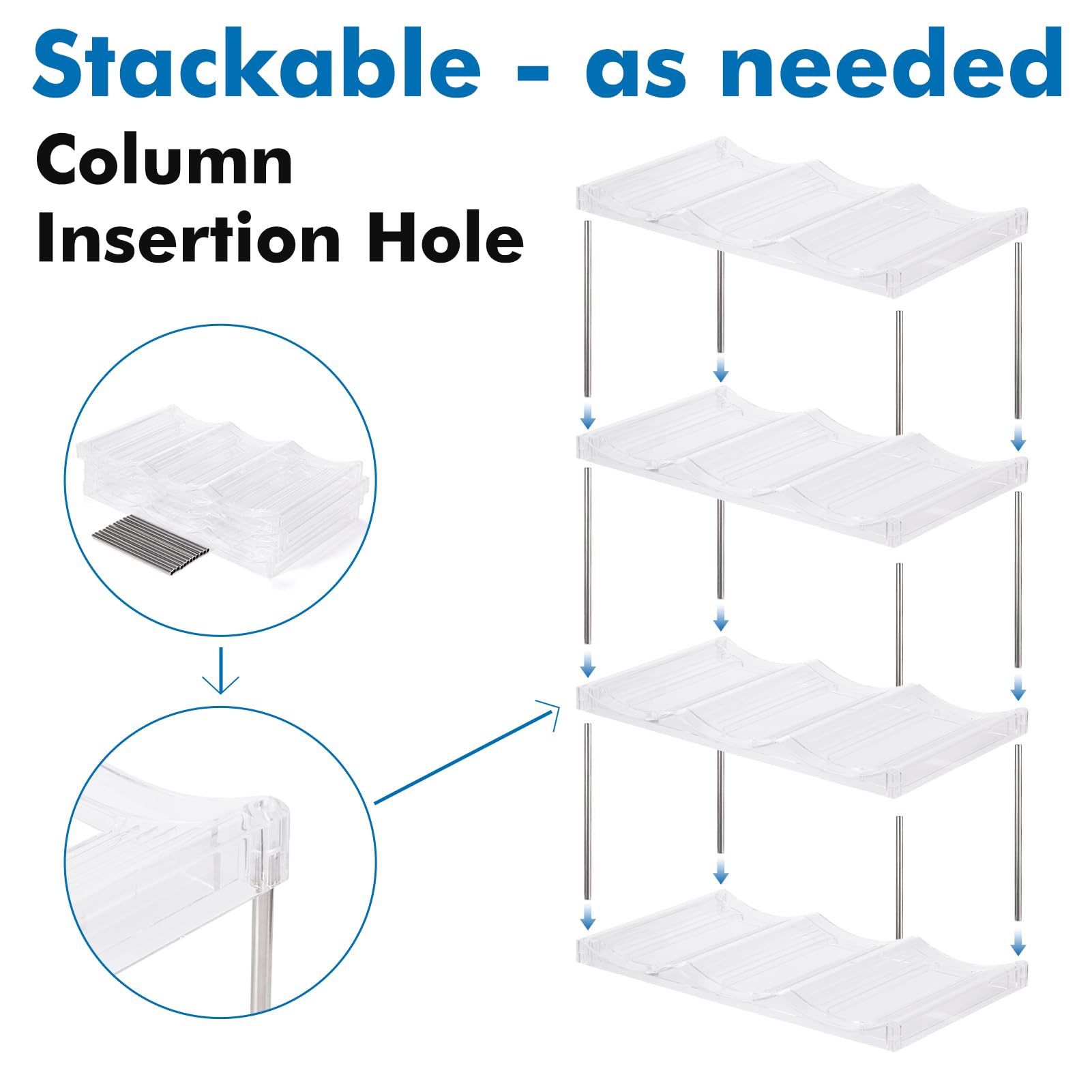 Dersyer versatile placement fits in cabinet, fridge, or desk storage.