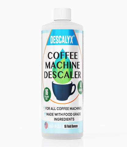 Descalyx descaler dosing markings help precise measurements for four cleanings.