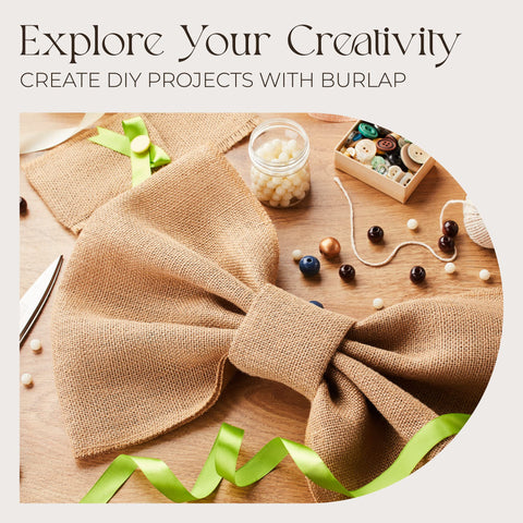 Designer Burlap Table Runner pairs with warm lighting for cozy settings