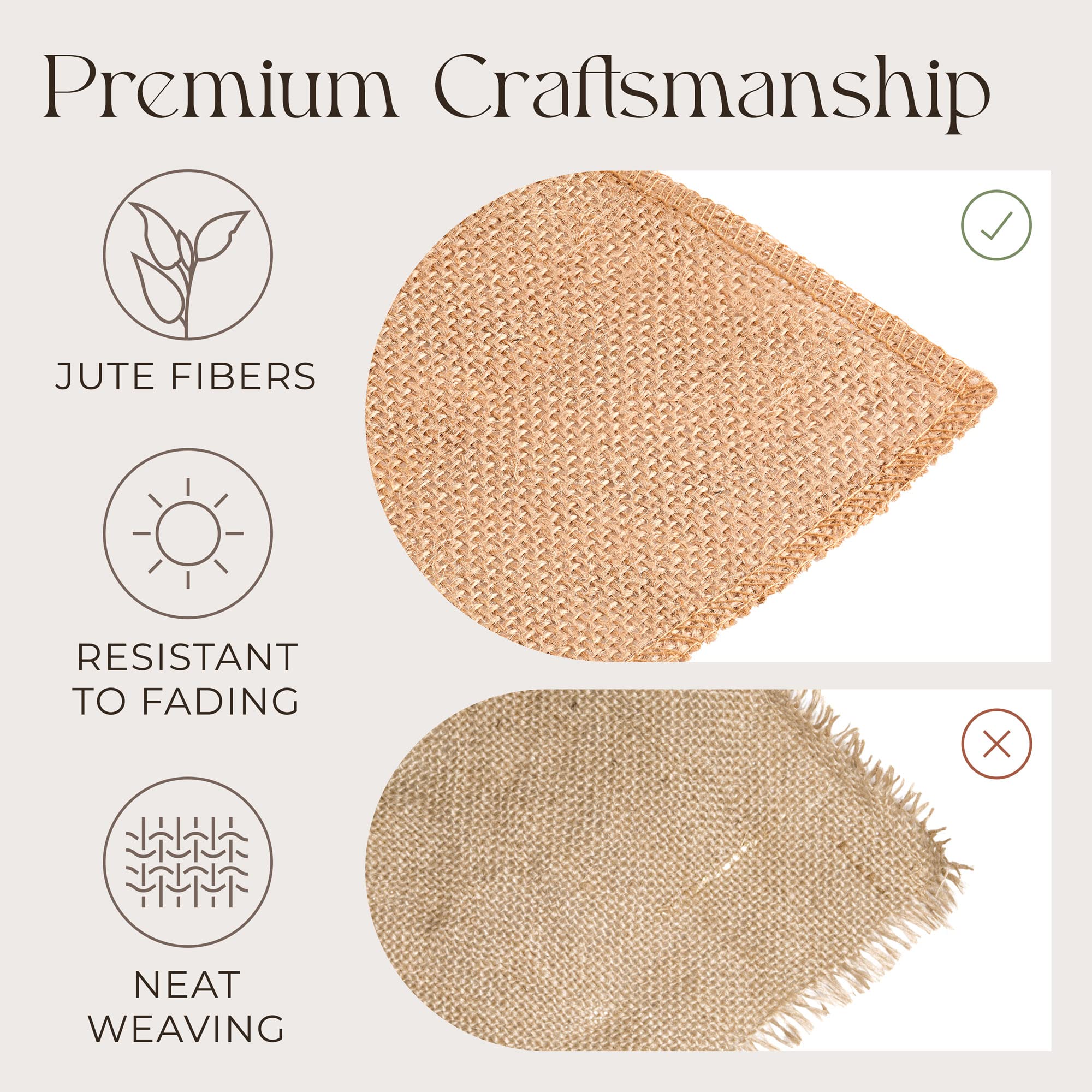 Designer Burlap Table Runner long roll ideal for DIY placemats and accents