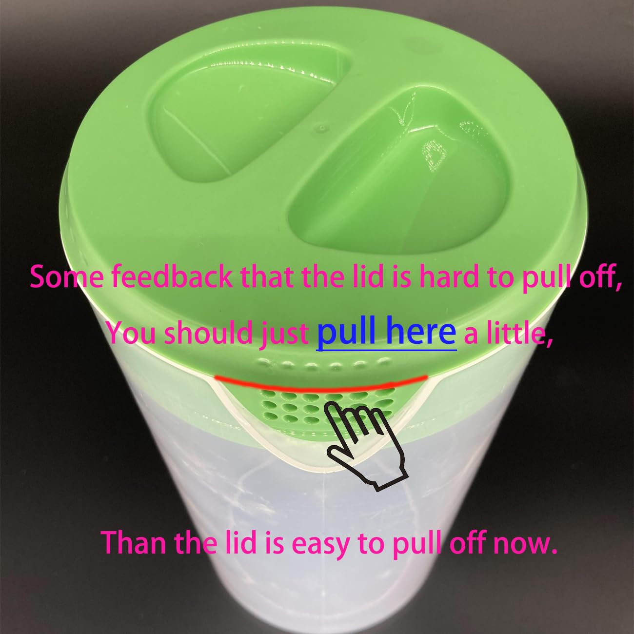 DeSJ clear material highlights beverage levels for quick checks