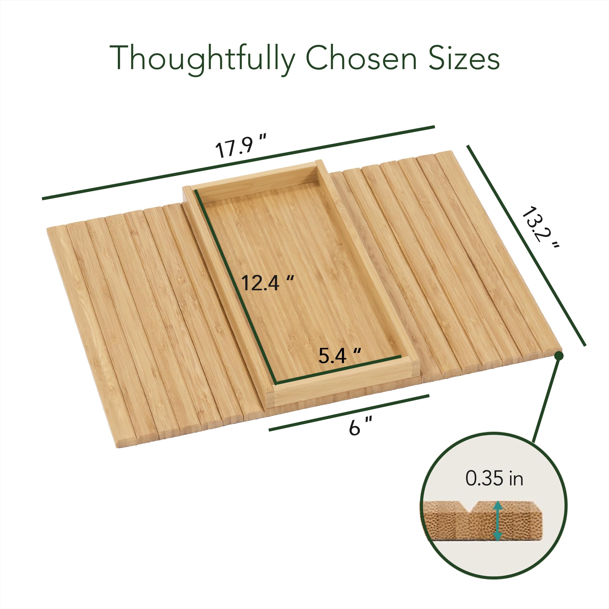 DETOR Couch Tray space-saving design ideal when no room for a side table