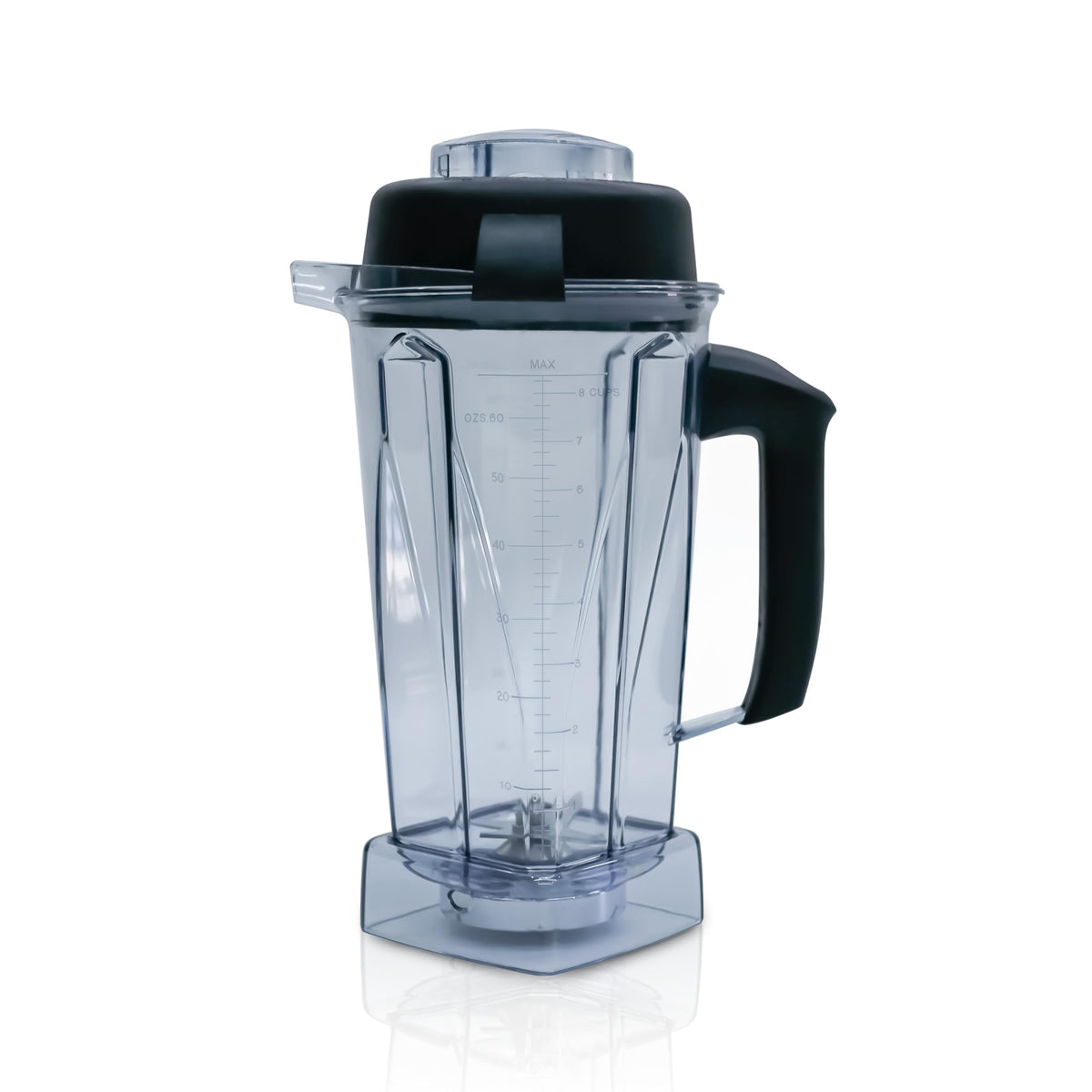 Deuovht 64oz blender pitcher with ample capacity for family batches.
