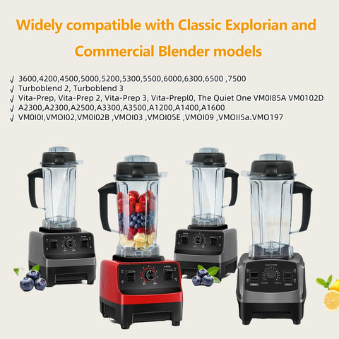 Deuovht pitcher shows stainless steel blades for smooth, consistent blends.