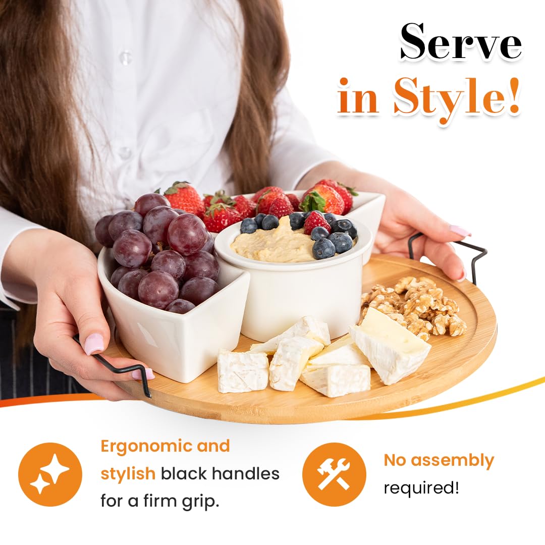 Bamboo lids set by DEVA for keeping appetizers fresh