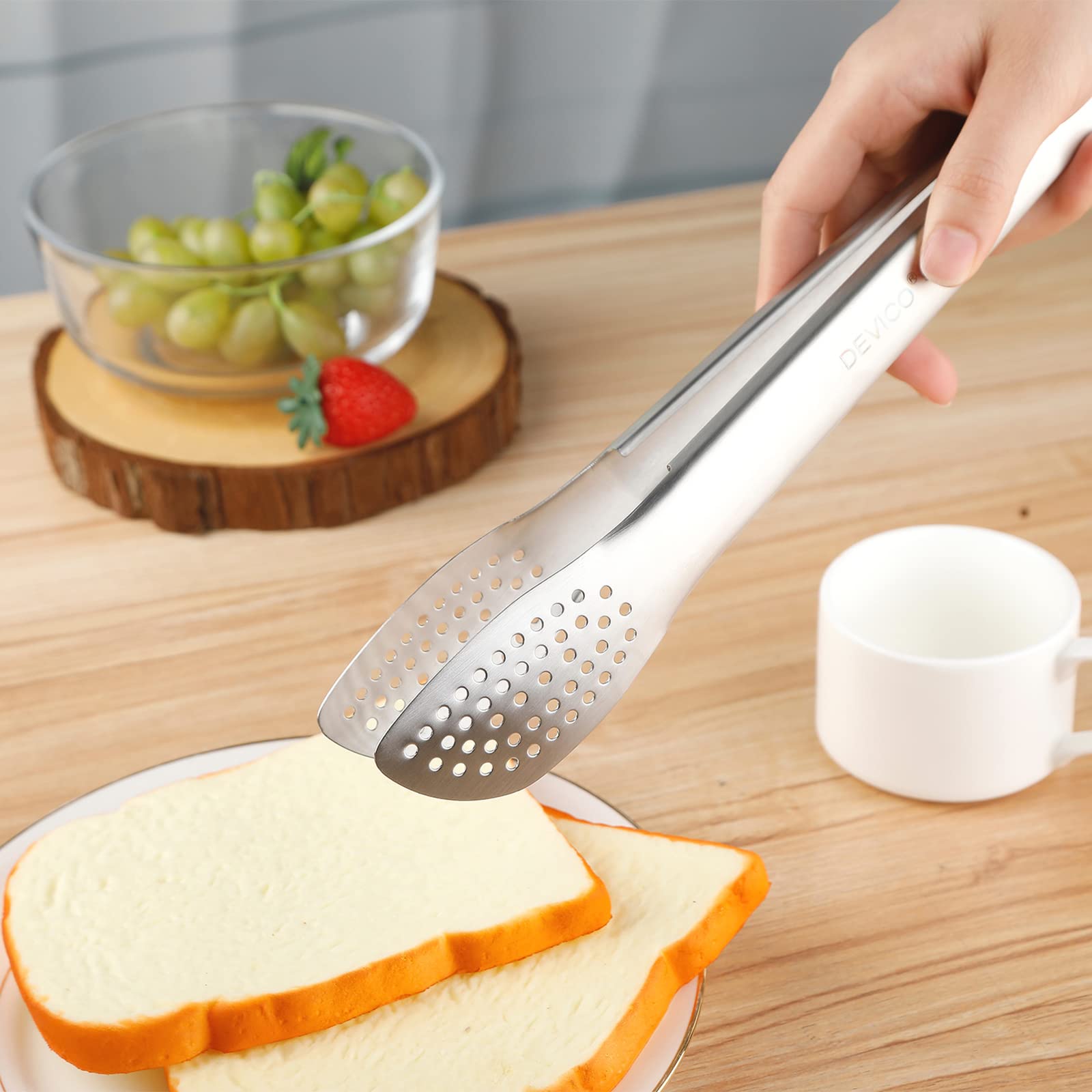 Devico kitchen tongs hanging storage for organized kitchen