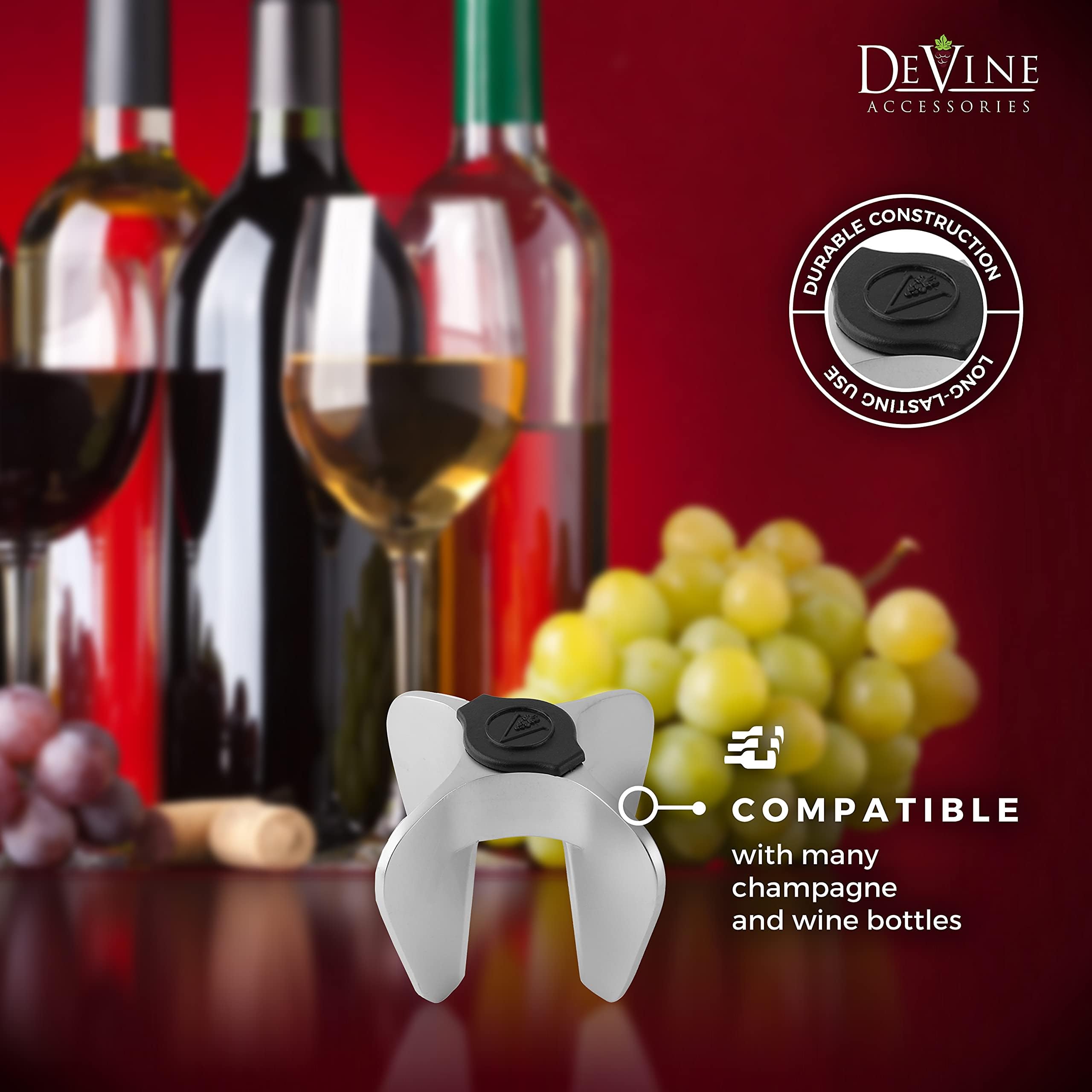 DeVine Durable Wine Bottle Opener built to last with stainless steel