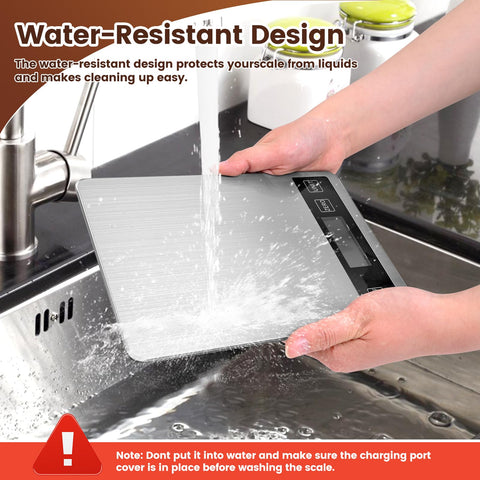Deweywei anti-fingerprint stainless-steel top keeps a sleek kitchen look.