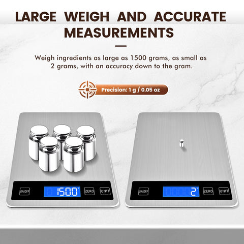 Deweywei zero-tare-function makes container subtraction quick and accurate.