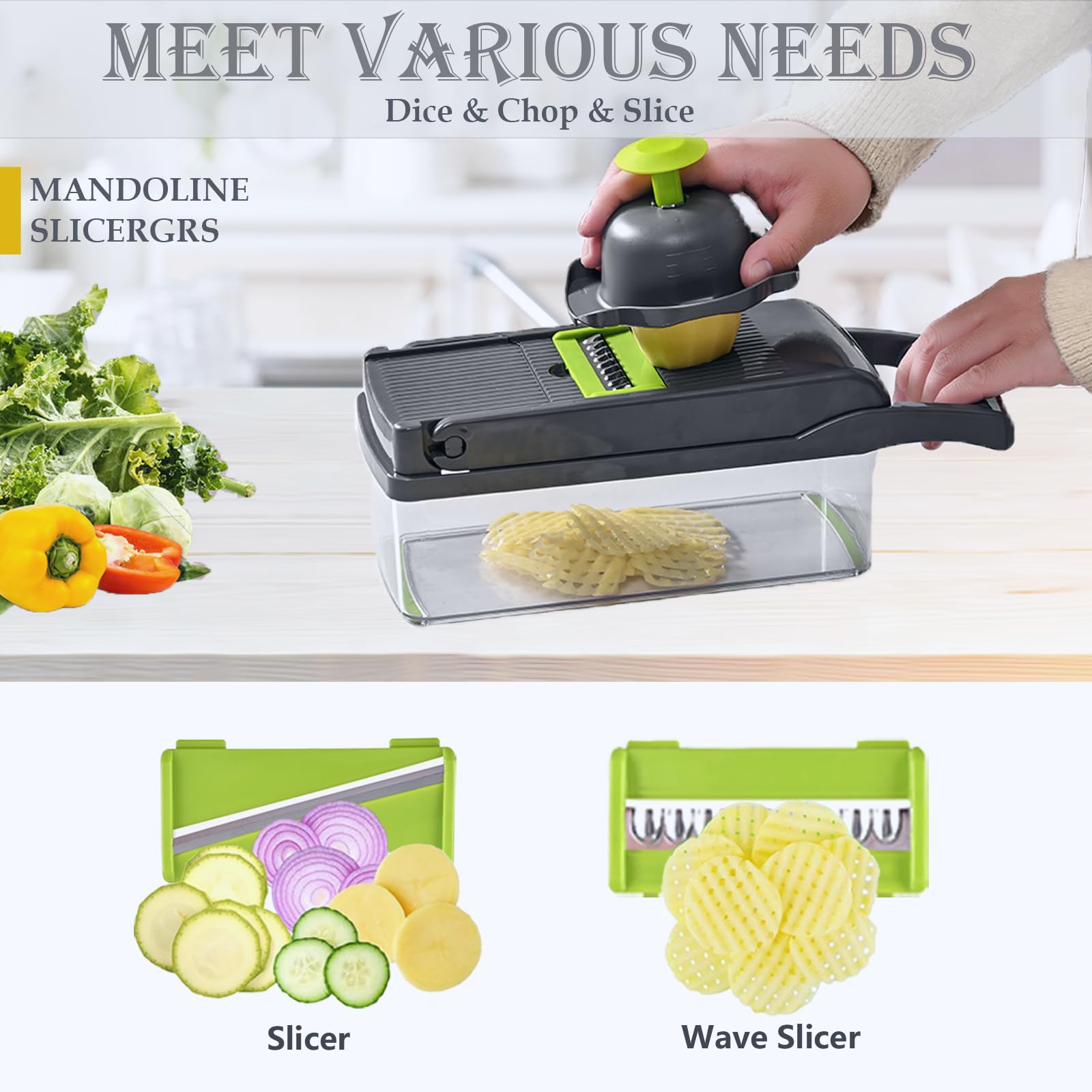 Dewpeton cabbage shredder shows quick cabbage shredding for coleslaw.