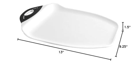 Dexas Chop & Scoop board made in the USA highlighting durability and quality.