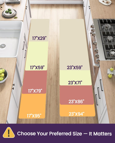 DEXI kitchen floor mat ergonomic support reduces leg strain while cooking and cleaning