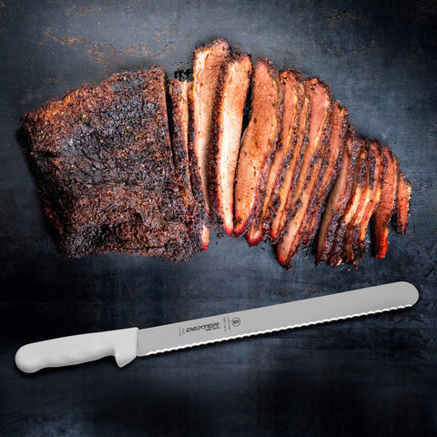 Dexter Outdoors Sani-Safe 12-inch blade designed for large roasts and briskets.