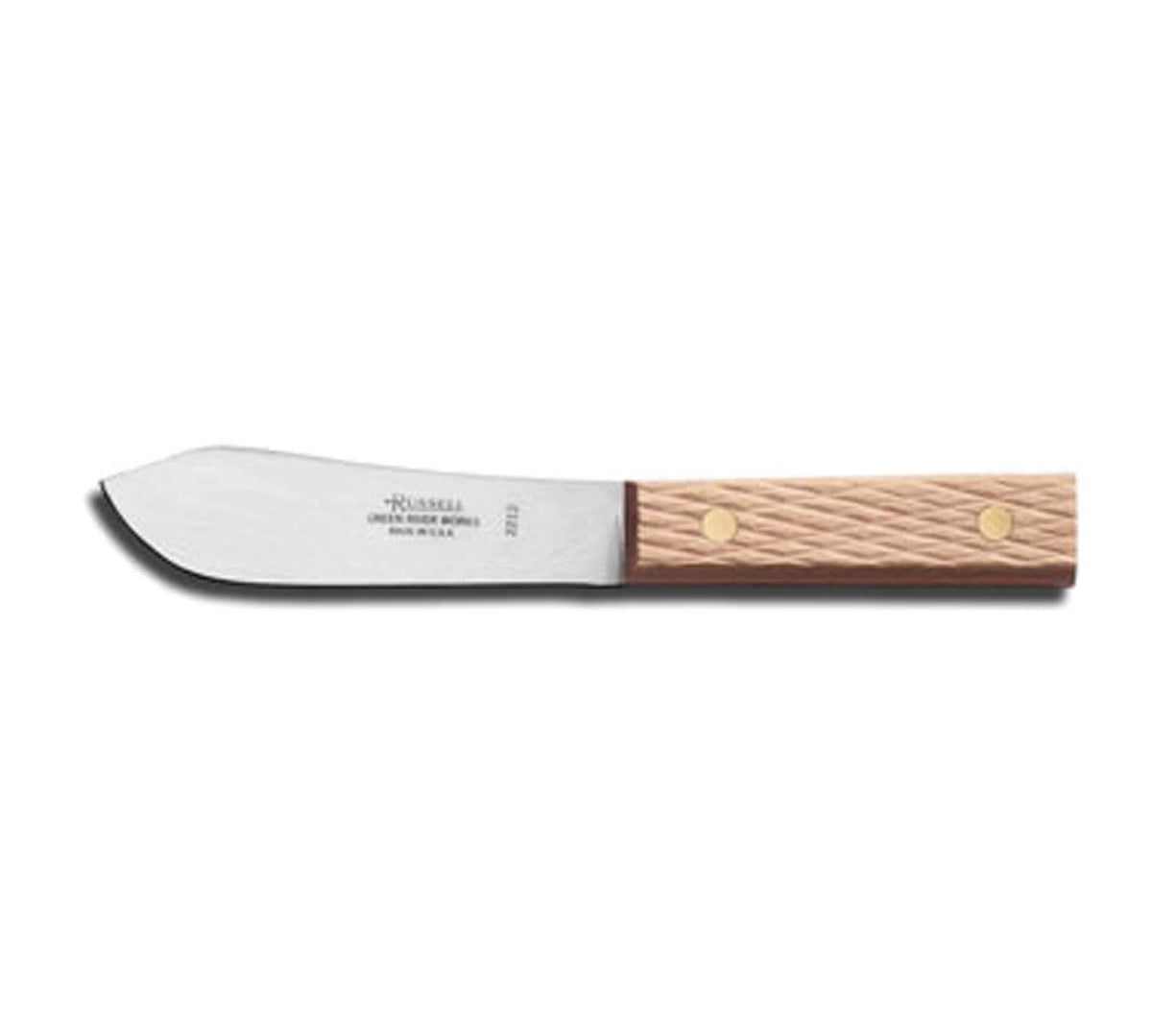 Dexter-Russell 2212 fish/sheath knife with brown beech handle for precise kitchen prep
