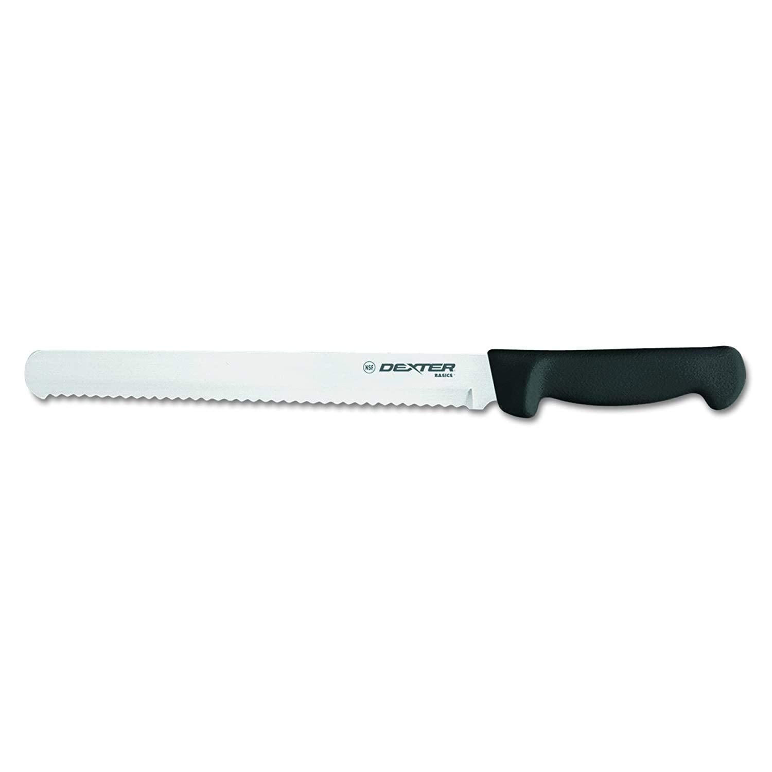 Dexter-Russell Basics P94804B knife with black textured handle, ideal for everyday kitchen prep