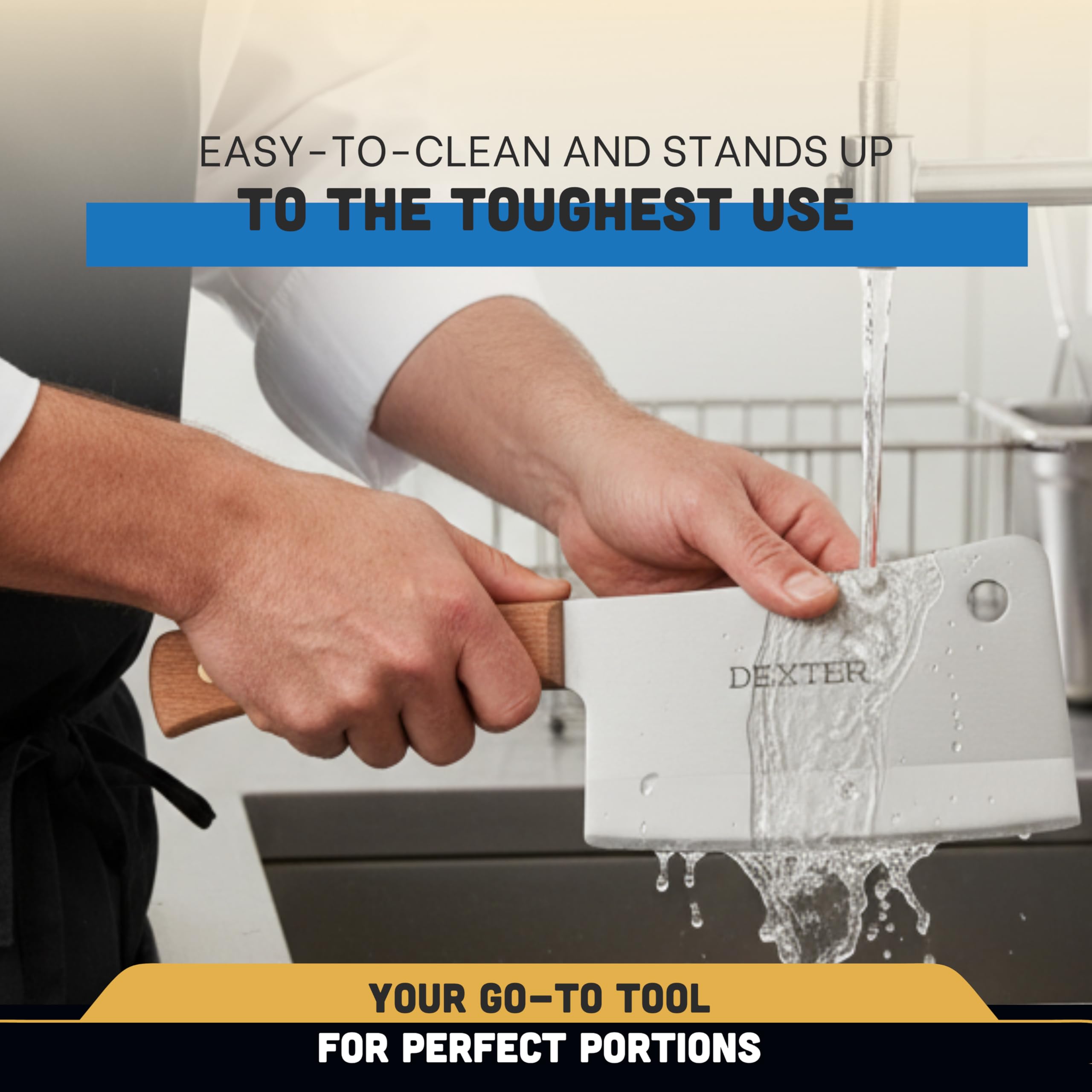 Dexter-Russell professional-grade blade suitable for high-volume meat processing