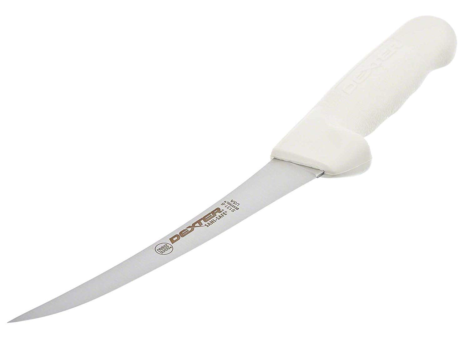 Dexter-Russell S131F-6PCP curved boning knife with Grip-Tex handle for secure, precise deboning.