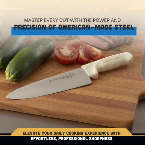 Dexter-Russell S145-10PCP packaging shows care instructions and tips.