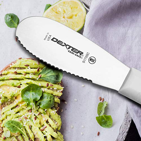 Dexter-Russell S173SCPCP scalloped edge for neat cutting of sandwiches