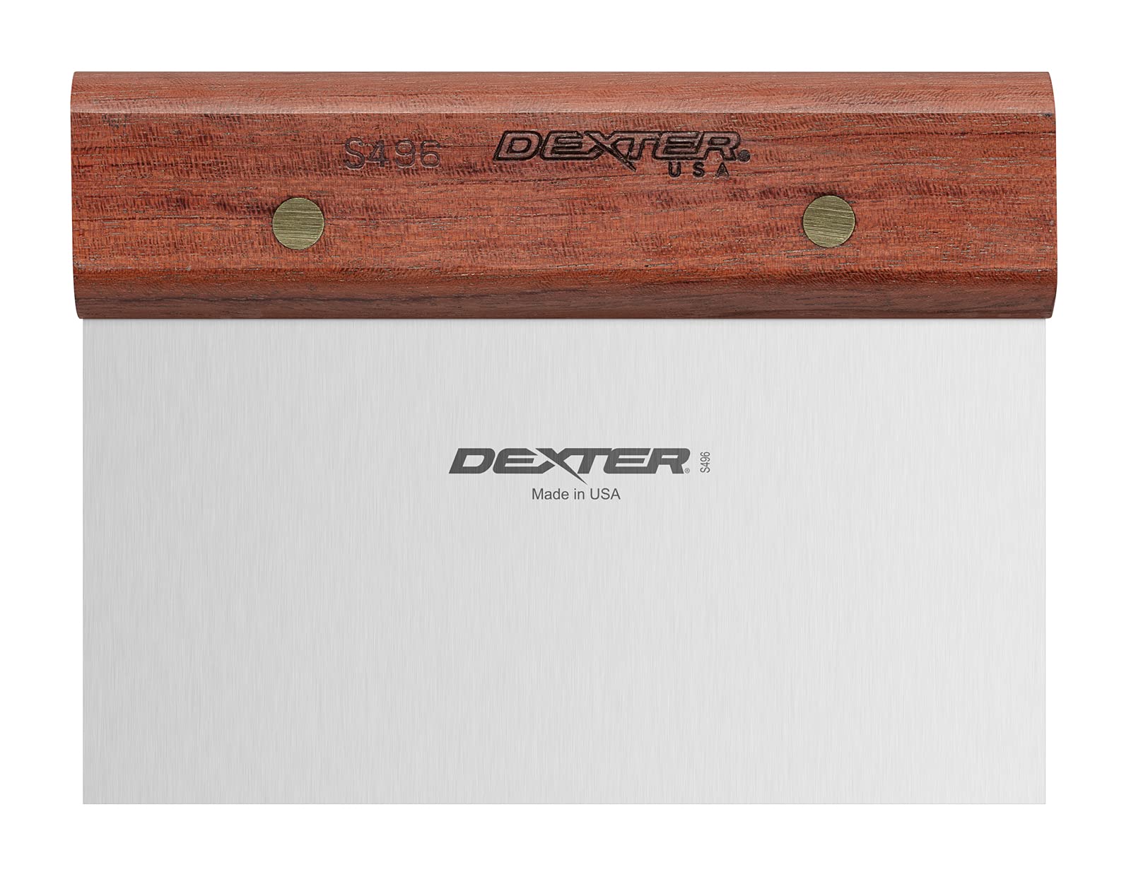 Dexter-Russell S496PCP traditional dough cutter front view for precise scraping