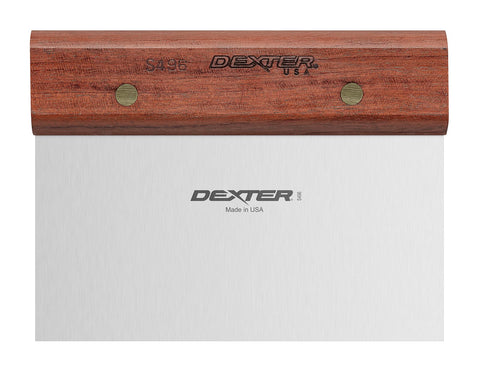 Dexter-Russell S496PCP traditional dough cutter front view for precise scraping