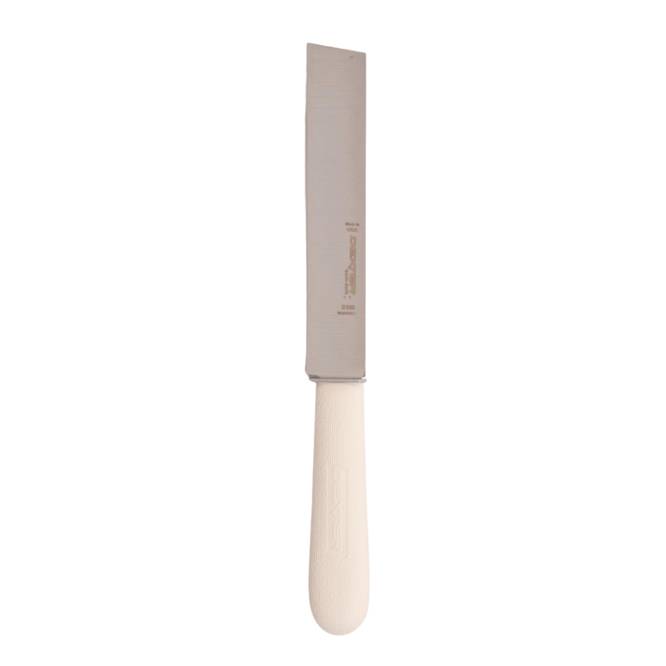 Dexter-Russell Sani-Safe 6in knife blade close-up showing a sharp edge for precise chopping