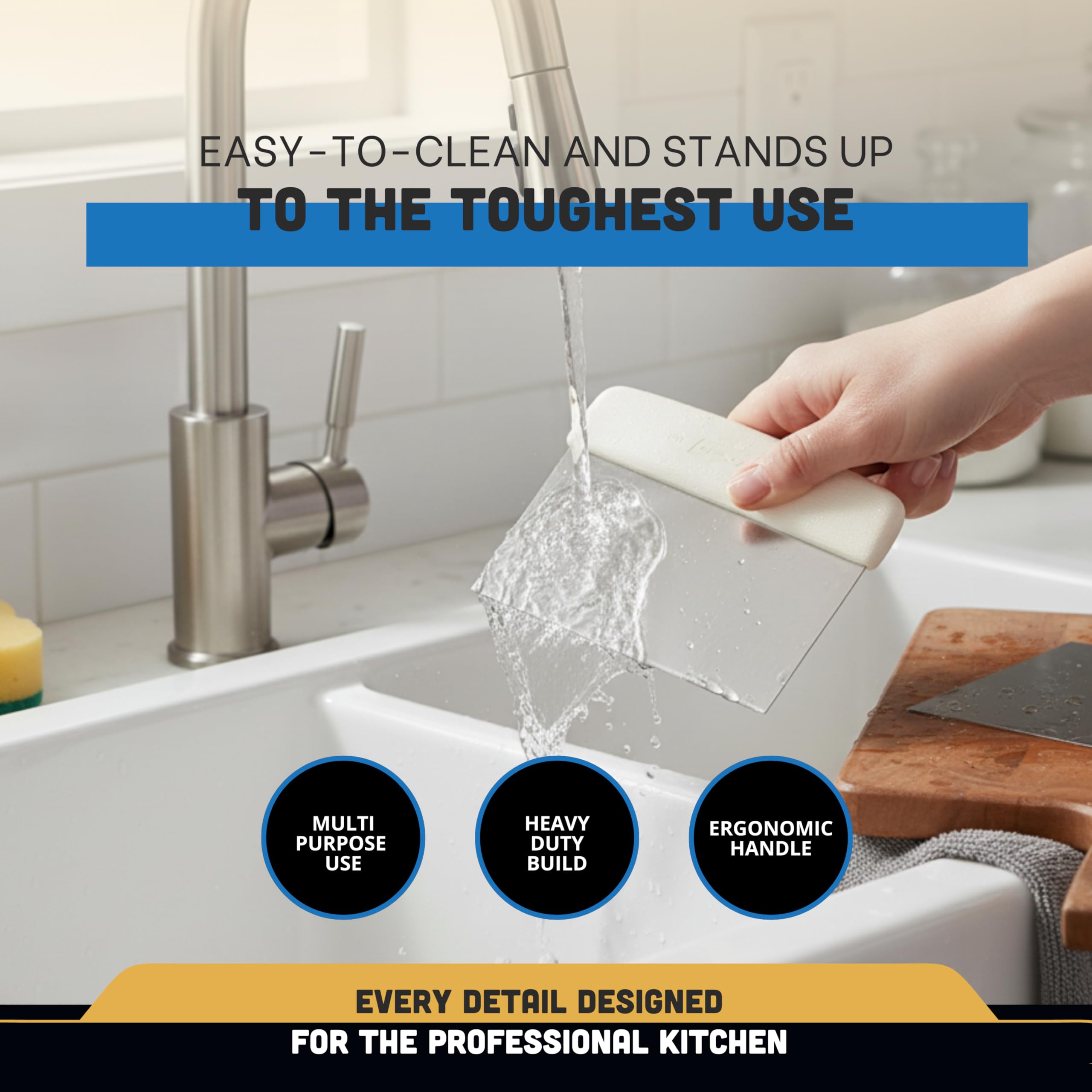 Dexter-Russell Sani-Safe made-in-usa badge signals reliable, long-lasting kitchen performance.