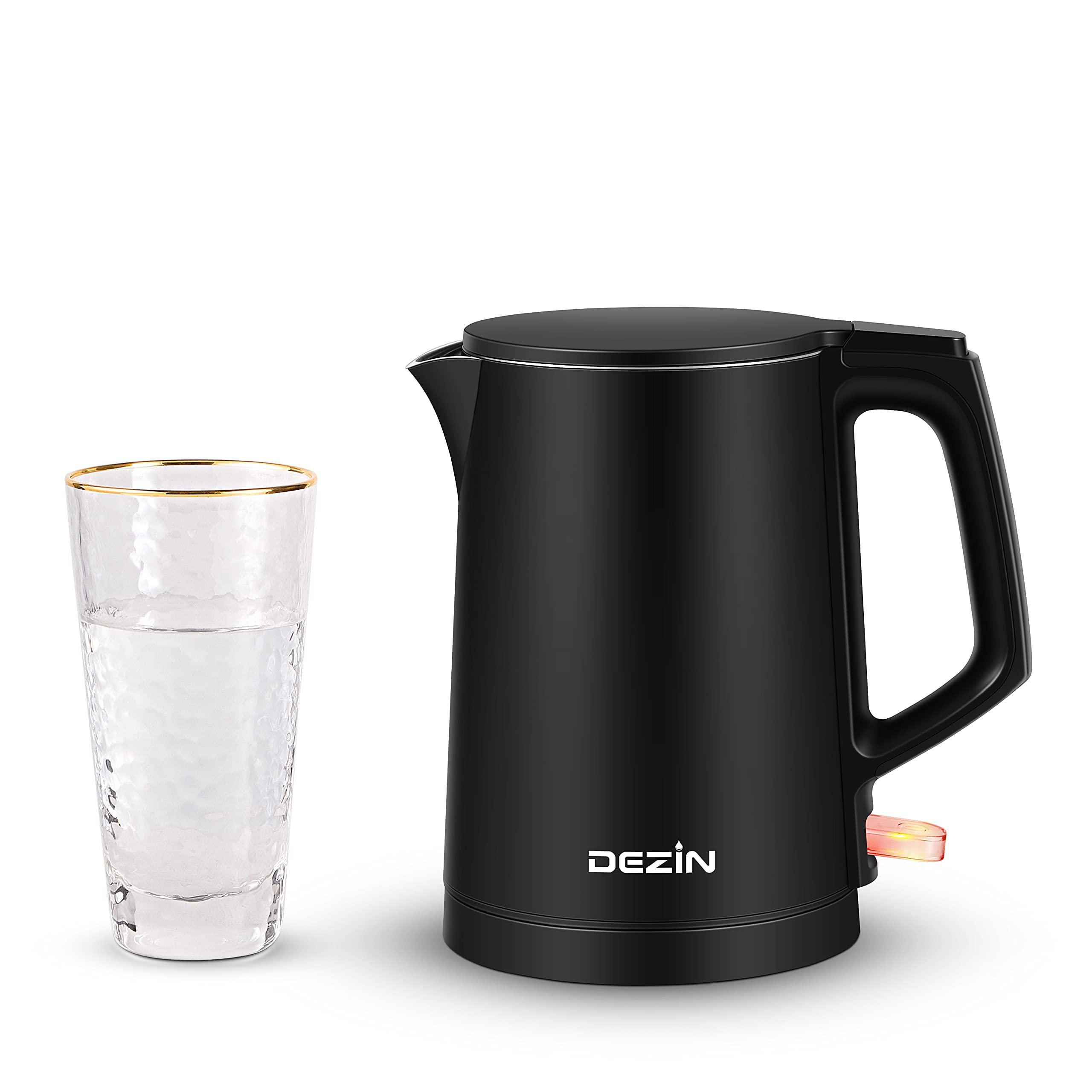 DEZIN 0.8L kettle in a compact travel setup, easy to pack for trips.
