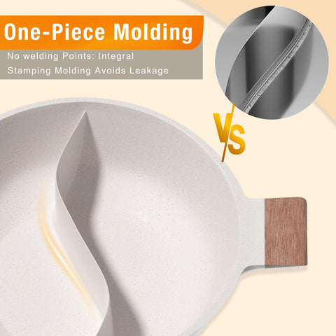 DEZIN induction-ready base supports versatile cooking on multiple stoves.