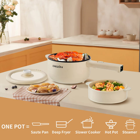 DEZIN electric cooker compact storage ideal for small spaces.