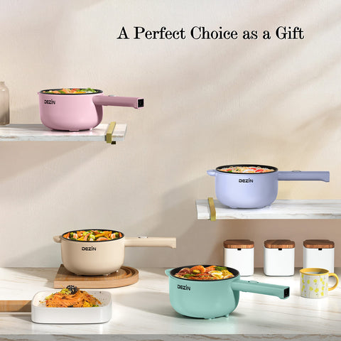 DEZIN portable dorm cooker is travel-friendly for noodles and soups.
