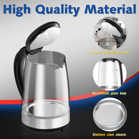 DEZIN 2L capacity supports multiple cups of tea or coffee