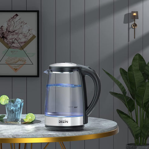 DEZIN Electric Kettle cord storage keeps counters tidy